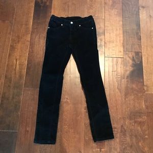 Black corduroy girls